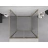 Mexen Exo-B Duo 3S cabina doccia a 3 lati con anta battente 80 x 80 cm, trasparente, dorata - 814-080-080-50-00-3S