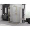 Mexen Exo-B Duo 3S cabina doccia 3 lati a battente 90 x 70 cm, trasparente, oro - 814-090-070-50-00-3S
