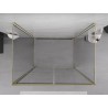Mexen Exo-3S trīsdaļīga dušas kabīne, verama, 90 x 95 cm, caurspīdīga, zelta - 814-090-095-50-00-3S