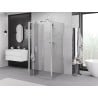 Mexen Exo-F 3S cabina doccia 3 lati pieghevole 120 x 120 cm, trasparente, cromo - 816-120-120-01-00-3S