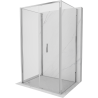 Mexen Exo-F 3S 3-sided folding shower cabin 85 x 75 cm, transparent, chrome - 816-085-075-01-00-3S