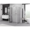 Mexen Exo-F 3S 75x80 cm:n kolmitaitteinen suihkukaappi, kirkas, kromi - 816-075-080-01-00-3S
