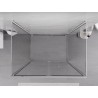 Mexen Exo-F 3S duschkabin 3-sidig hopfällbar 100 x 110 cm, transparent, krom - 816-100-110-01-00-3S