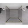 Mexen Exo-F 3S kabina prysznicowa 3-ścienna składana 70 x 70 cm, transparent, złota - 816-070-070-50-00-3S