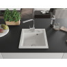 Mexen Vito fregadero de granito de 1 compartimento con grifo de cocina Rita, blanco - 6503-20-670300-00