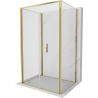 Mexen Exo-F 3S 3-sided folding shower cabin 100 x 70 cm, transparent, gold - 816-100-070-50-00-3S