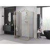 Mexen Exo-F 3S kabina prysznicowa 3-ścienna składana 100 x 80 cm, transparent, złota - 816-100-080-50-00-3S
