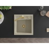 Mexen Vito Granitspüle 1-Becken mit Küchenarmatur Rita, beige - 6503-69-670300-50