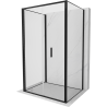 Mexen Exo-F 3S cabina doccia a 3 lati pieghevole 95 x 100 cm, trasparente, nera - 816-095-100-70-00-3S