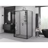 Mexen Exo-F 3S kabina prysznicowa 3-ścienna składana 95 x 120 cm, transparent, czarna - 816-095-120-70-00-3S