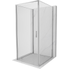 Mexen Exo-B 3S 3-wall hinged shower cabin 70 x 70 cm, transparent, chrome - 817-070-070-01-00-3S