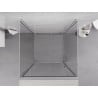 Mexen Exo-B 3S duschkabin 3-väggars 100 x 100 cm, transparent, krom - 817-100-100-01-00-3S
