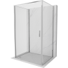 Mexen Exo-3S 3-sienu dušas kabīne 75 x 120 cm, caurspīdīga, hromēta - 817-075-120-01-00-3S