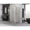 Mexen Exo-B 3S treväggig duschkabin 75 x 75 cm, transparent, guld - 817-075-075-50-00-3S