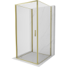 Mexen Exo-B 3S duschkabin 3-sidig 95 x 95 cm, transparent, guld - 817-095-095-50-00-3S