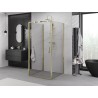 Mexen Exo-3S 3-sienu veramā dušas kabīne 95 x 95 cm, caurspīdīga, zelta - 817-095-095-50-00-3S