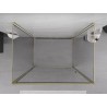 Mexen Exo-B 3S 3-zijdige draaibare douchecabine 100 x 85 cm, transparant, goud - 817-100-085-50-00-3S
