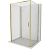 Mexen Exo-B 3S 3-seitige Duschkabine schwenkbar 70 x 90 cm, transparent, gold - 817-070-090-50-00-3S