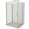 Mexen Exo-B 3S 3-seinaline hinged dušikabiin 80 x 90 cm, läbipaistev, kuldne - 817-080-090-50-00-3S