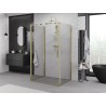Mexen Exo-B 3S 3-väggars duschkabin med svängdörr 75 x 110 cm, transparent, guld - 817-075-110-50-00-3S