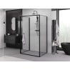 Mexen Exo-B 3S 3-sidig duschkabin 80 x 75 cm, transparent, svart - 817-080-075-70-00-3S