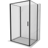 Mexen Exo-B 3S 3-sidig duschkabin 80 x 75 cm, transparent, svart - 817-080-075-70-00-3S