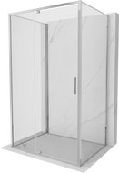 Mexen Exo-R 3S kabina prysznicowa 3-ścienna uchylna 130 x 75 cm, transparent, chrom - 819-130-075-01-00-3S