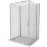 Mexen Exo-R 3S 3-sienu dušas kabīne ar veramām durvīm 150 x 80 cm, caurspīdīga, hroms - 819-150-080-01-00-3S