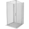 Mexen Exo-R 3S tredelad svängdusch 100 x 100 cm, transparent, krom - 819-100-100-01-00-3S