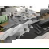 Mexen Leo granieten spoelbak 1-kompartement met afdruiprek 900 x 500 mm, zwart/zilvere metallic, chromen sifon - 6501901010-73