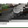 Mexen Andres Granitspüle 1,5-fach mit Abtropffläche 1000 x 500 mm schwarz/silber metallic Siphon schwarz - 6515101510-73-B