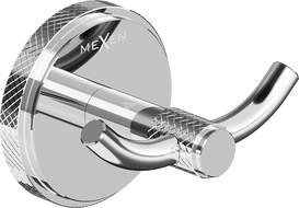 Mexen Gravo διπλό γάντζο για πετσέτα, χρώμιο - 70A93012-00