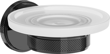 Mexen Gravo mydelniczka, black chrome - 70A93055-73