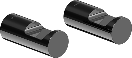 Mexen Loop γάντζος για πετσέτα (2 τεμάχια), μαύρο χρώμιο - 70A71012-73