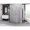 Mexen Exo-3S duša kabīne, trīs sienas, bīdāmās durvis 145 x 90 cm, caurspīdīga, hromēta - 8151-145-090-01-00-3S