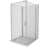 Mexen Exo-S 3S 3-zijdige schuifdouchecabine 100 x 100 cm, transparant, chroom - 8151-100-100-01-00-3S