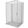 Mexen Exo-S 3S 3-wall sliding shower enclosure 120 x 110 cm, transparent, chrome - 8151-120-110-01-00-3S