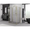 Mexen Exo-S 3S driezijdige schuifdouchecabine 130 x 85 cm, transparant, goud - 8151-130-085-50-00-3S