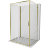 Mexen Exo-S 3S 3-sided sliding shower enclosure 180 x 95 cm, transparent, gold - 8151-180-095-50-00-3S