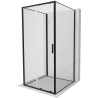 Mexen Exo-S 3S 3-wall sliding shower cabin 90 x 90 cm, transparent, black - 8151-090-090-70-00-3S