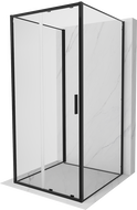 Mexen Exo-S 3S tredelad skjutduschkabin 90 x 90 cm, transparent, svart - 8151-090-090-70-00-3S