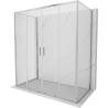 Mexen Exo-S Duo 3S cabine de duche de 3 paredes deslizante 200 x 70 cm, transparente, cromada - 8152-200-070-01-00-3S