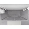 Mexen Exo-S Duo 3S cabine de duche de 3 paredes deslizante 200 x 70 cm, transparente, cromada - 8152-200-070-01-00-3S