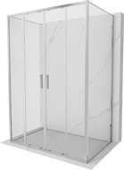 Mexen Exo-3S trīs sienu bīdāmais dušas kabīne 130 x 90 cm, caurspīdīgs, hroms - 8152-130-090-01-00-3S