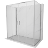 Mexen Exo-S Duo 3S 3-seitige Duschkabine, Schiebetüren, 200 x 90 cm, transparent, Chrom - 8152-200-090-01-00-3S