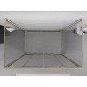 Mexen Exo-3S 3-sienu bīdāma dušas kabīne 150 x 80 cm, caurspīdīga, zelta - 8152-150-080-50-00-3S