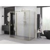 Mexen Exo-S Duo 3S cabine de duche com 3 paredes de correr 200 x 100 cm, transparente, dourada - 8152-200-100-50-00-3S