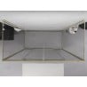 Mexen Exo-S Duo 3S cabine de duche com 3 paredes de correr 200 x 100 cm, transparente, dourada - 8152-200-100-50-00-3S