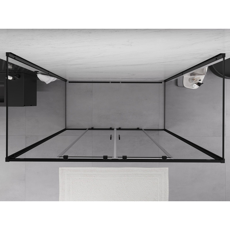 Mexen Exo-3S 3-seitige Duschkabine, verschiebbar 180 x 70 cm, transparent, schwarz - 8152-180-070-70-00-3S