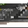 Mexen Tomas granieten dubbele spoelbak 800 x 500 mm, grijs, chromen sifon - 6516802000-71